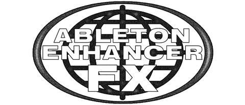 Ableton Enhancer FX Racks logo with a globe design.