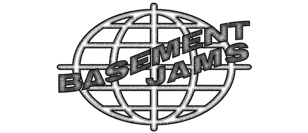 Basement Jams logo featuring globe design.