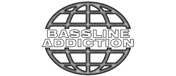 Bassline Addiction logo with globe design.