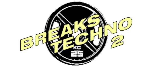 Breaks Techno 2 logo with circular design and bold text.