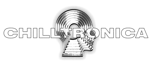 Chilltronica logo with abstract head design representing future chill electronic music.