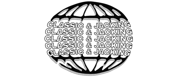 Classic & Jacking House sample pack logo with retro loops and samples theme.