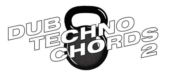 Dub Techno Chords 2 logo design with focused text styling.