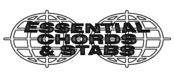 Essential Chords & Stabs logo with globe design.