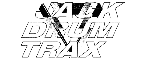 Jack Drum Trax logo with textured, bold font.