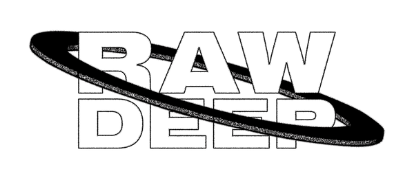 Raw Deep logo in sleek black style.