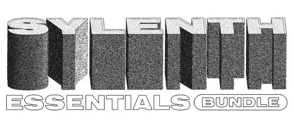 Sylenth Essentials Bundle logo in glossy, metallic text design.