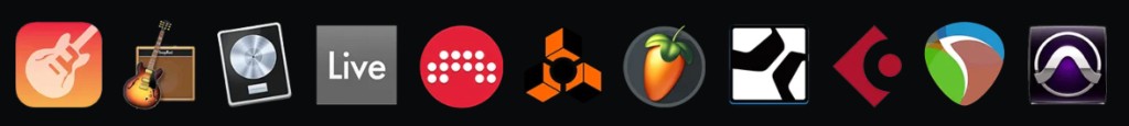 DAW and music production apps this pack works with